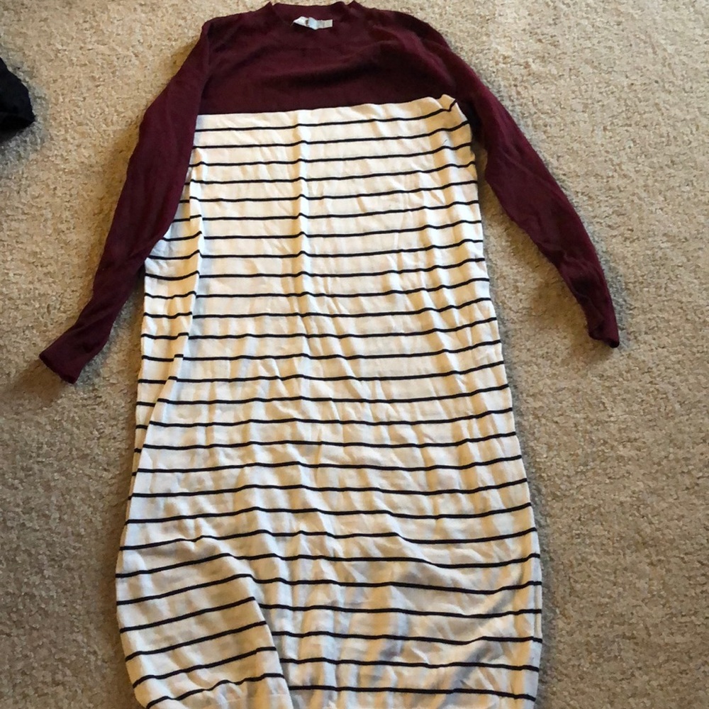 Maternity sweater dress